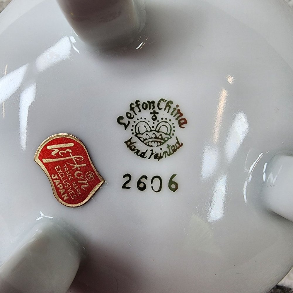 50th Anniversary Dish Trinket Box Candy Dish Lefton China Hand painted Japan - Picture 11 of 16